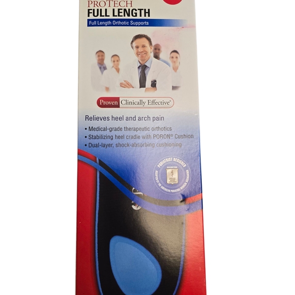 ProTech Full Length Orthotic Supports - Black and Blue - Picture 1 of 9